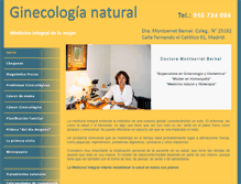 Tablet Screenshot of ginecologianatural.com